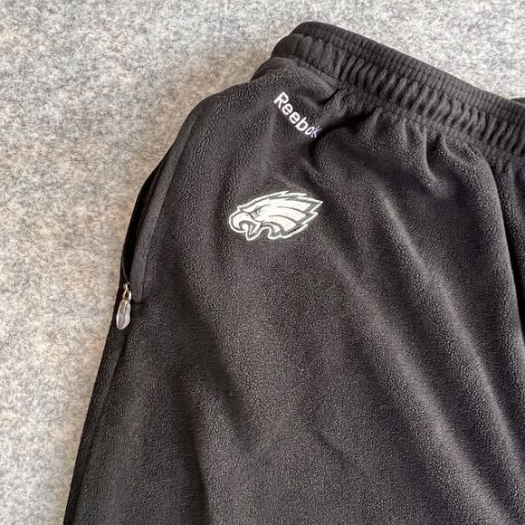 Phila Eagles Joggers Men’s 3XL Reebok On Field NFL‎ Equipment Fleece Black - Picture 4 of 9